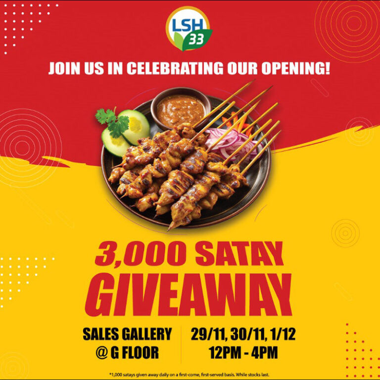 Grand Opening: 3000 Satay Giveaway